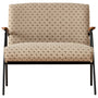 Vintage Mixed Weave Fabric 2 Seater Sofa WHEAT