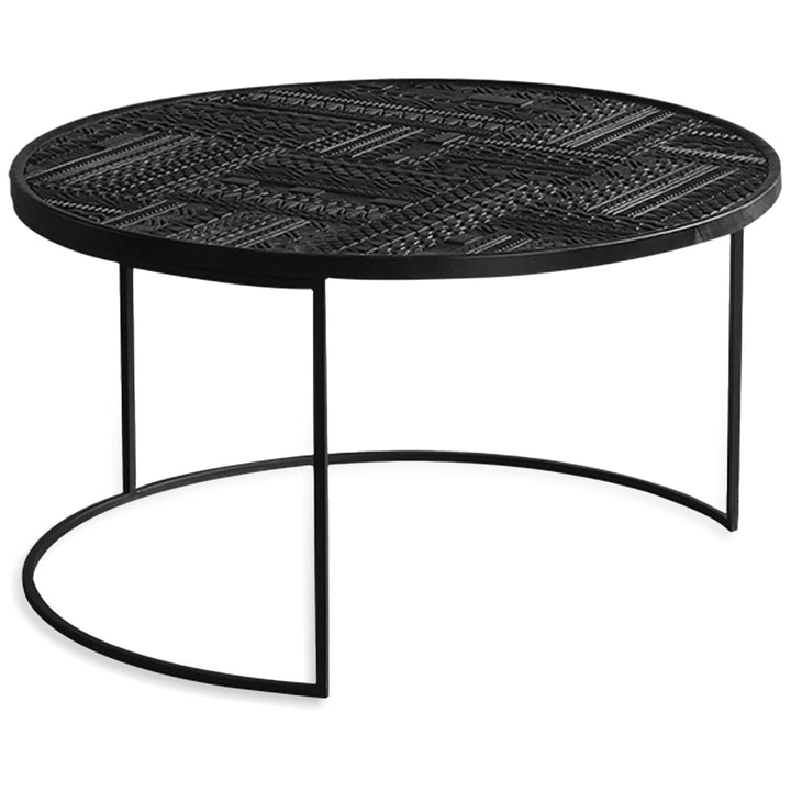 Vintage pine wood coffee table toem overlap detail 1.