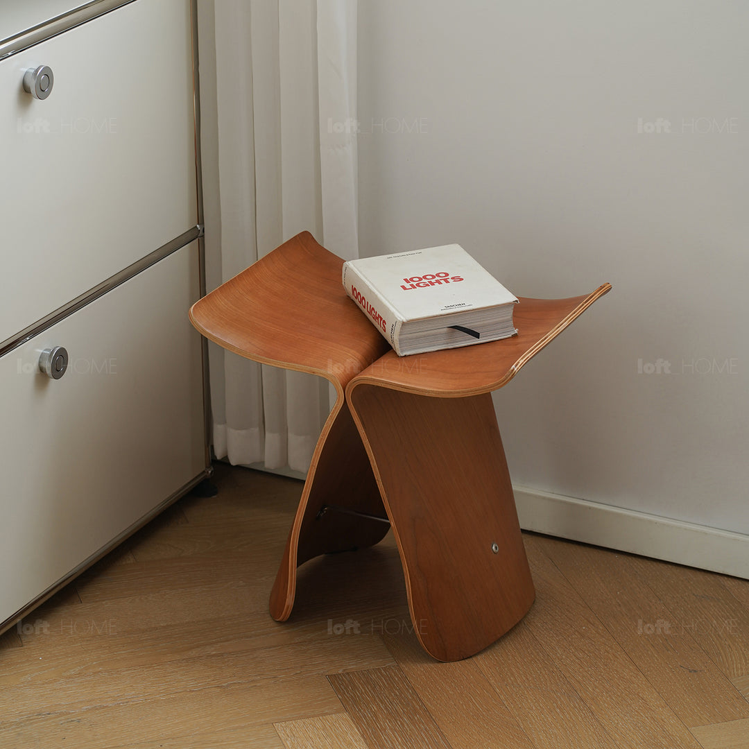 Vintage plywood stool flyer situational feels.