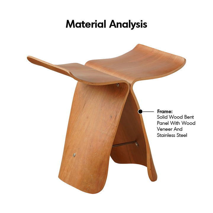Vintage Plywood Stool FLYER