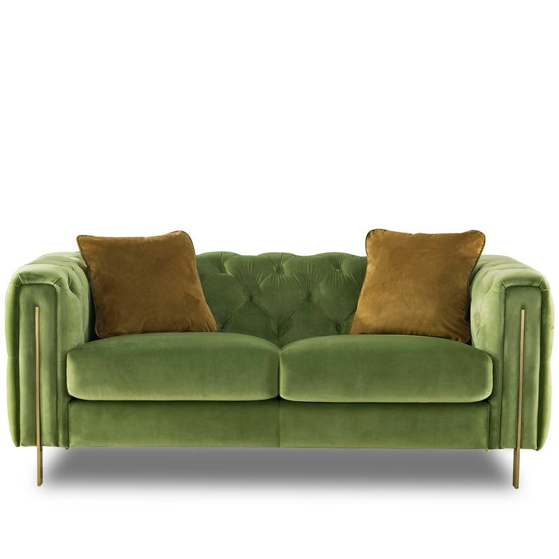 Vintage Velvet Fabric 2 Seater Sofa DUZZLE Material Details Chart