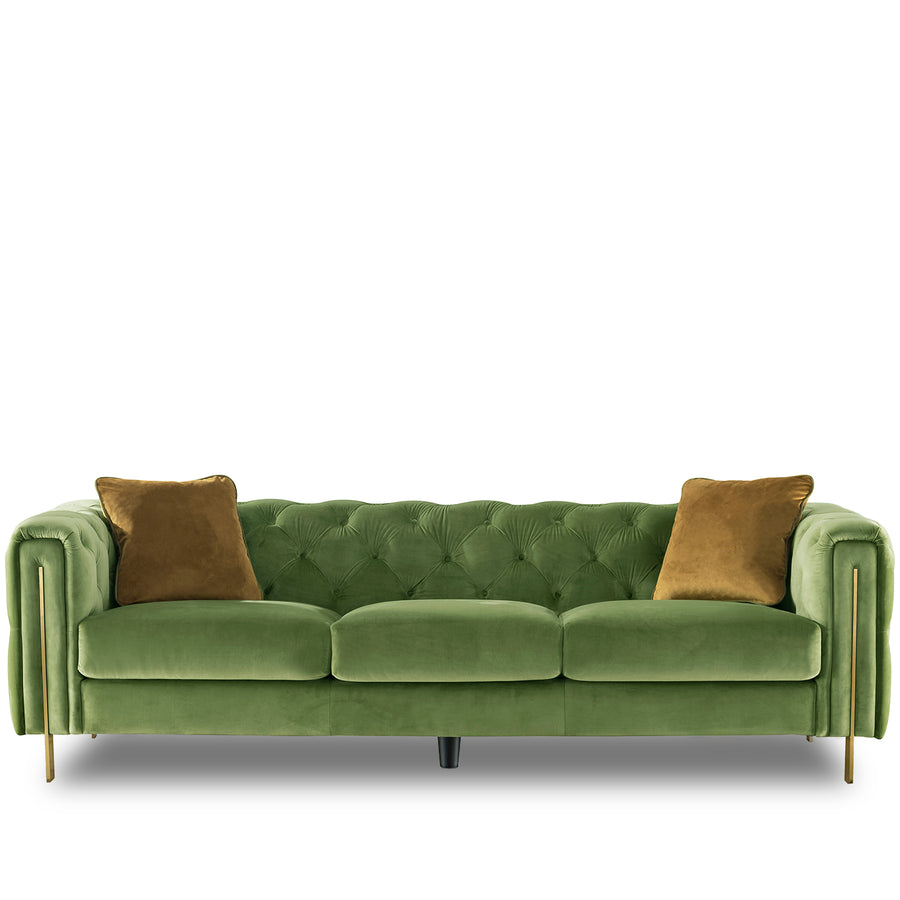 Vintage Velvet Fabric 3 Seater Sofa DUZZLE