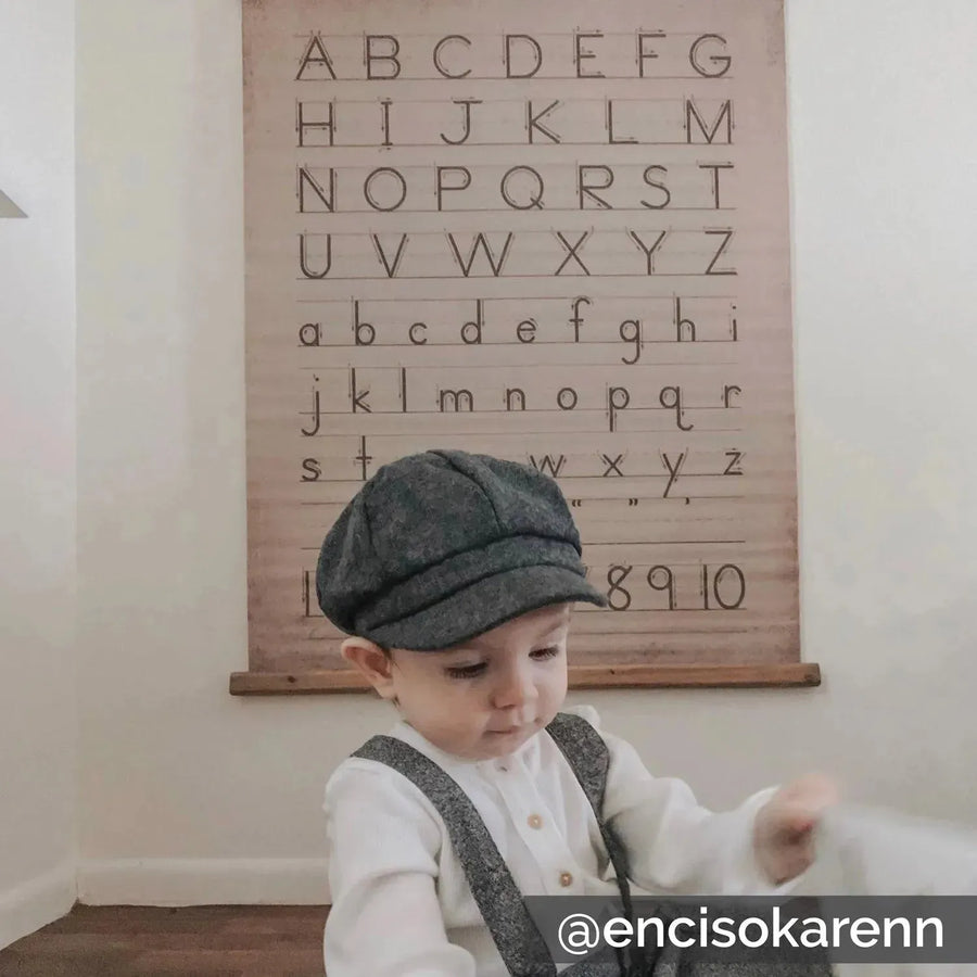 Alphabet & numbers wall decor primary product view.