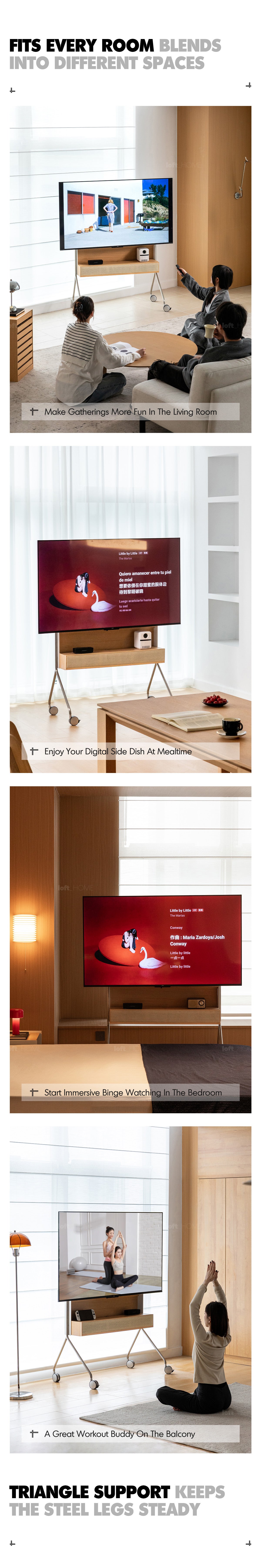 Minimalist Ash Wood Veneer TV Hanger ROAM Good to Know - 3