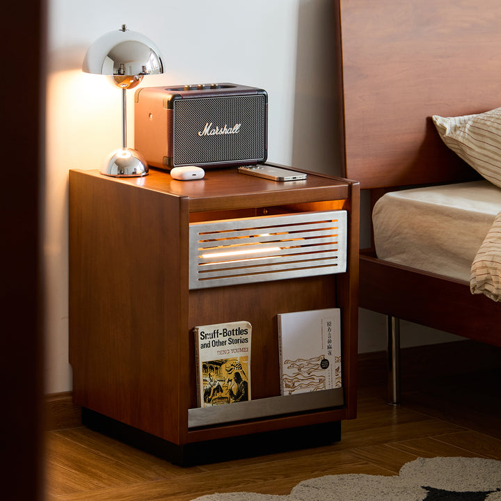 Bauhaus boxwood side table mies in panoramic view.