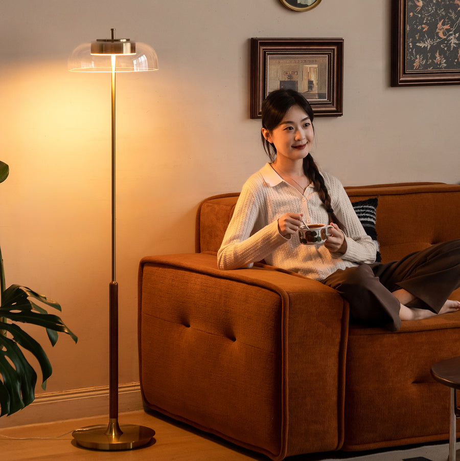 Bauhaus brass floor lamp dream primary product view.