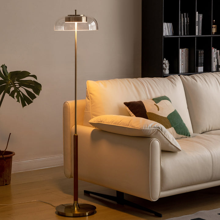 Bauhaus brass floor lamp dream material variants.