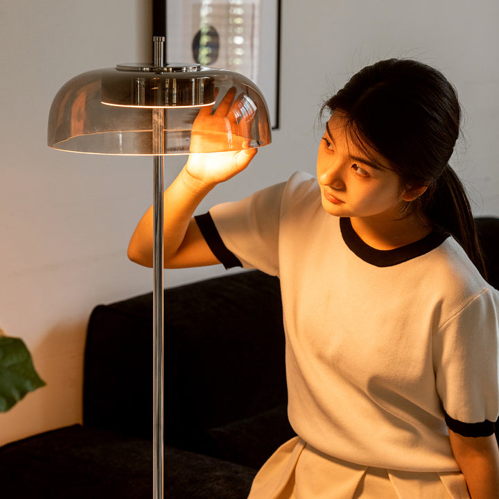Bauhaus brass floor lamp dream in real life style.