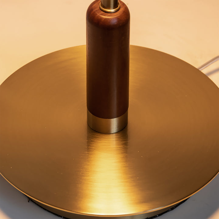 Bauhaus brass table lamp dream in panoramic view.
