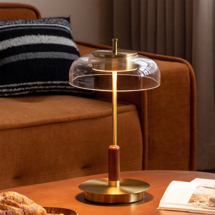 Bauhaus brass table lamp dream material variants.