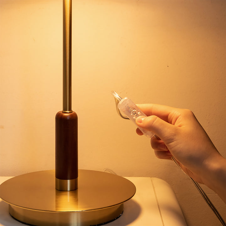 Bauhaus brass table lamp dream with context.