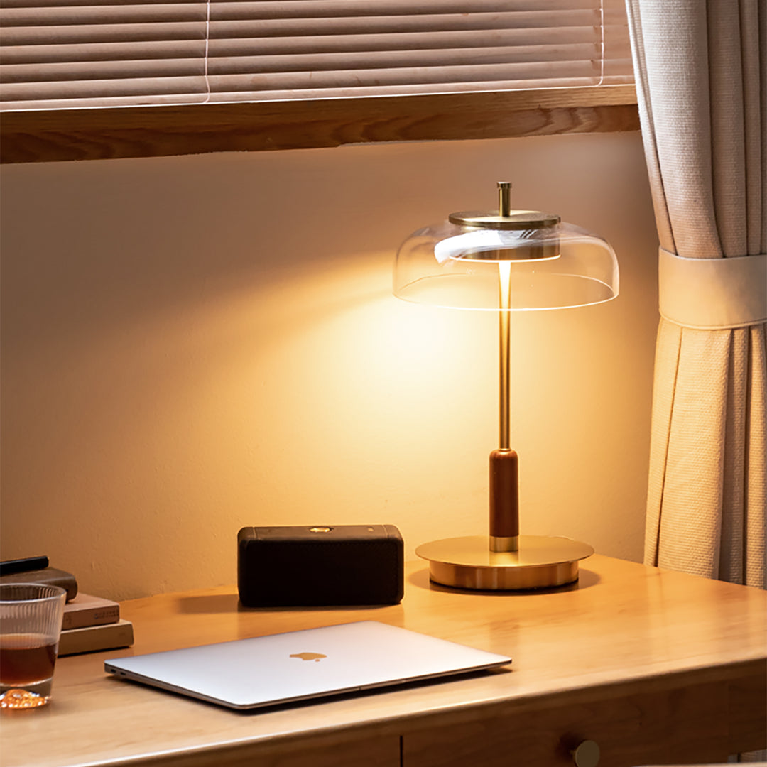 Bauhaus brass table lamp dream in details.