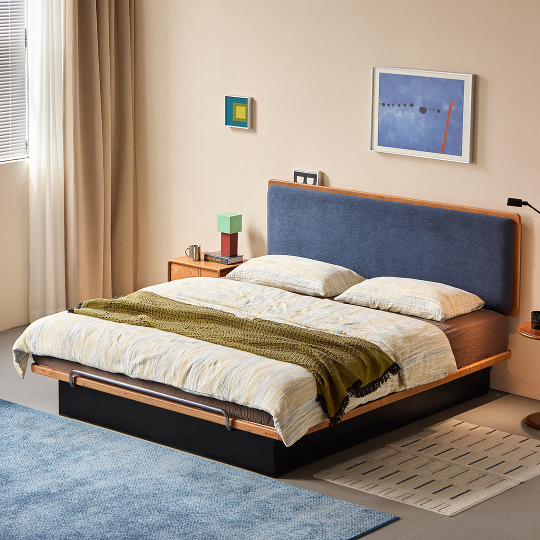 Bauhaus cherry wood storage bed film size charts.