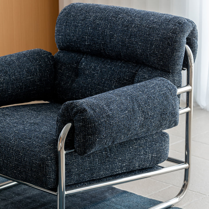 Bauhaus mix weave fabric 1 seater sofa becca situational feels.