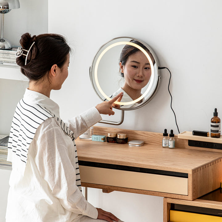 Bauhaus oak wood dressing table tempo conceptual design.