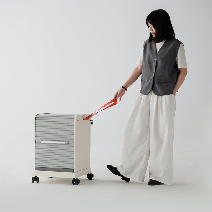 Bauhaus plastic removable side table follow me material variants.