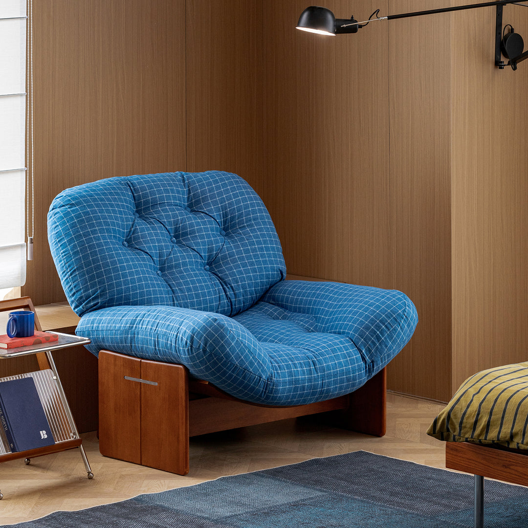 Bauhaus wool fabric 1 seater sofa mies color swatches.