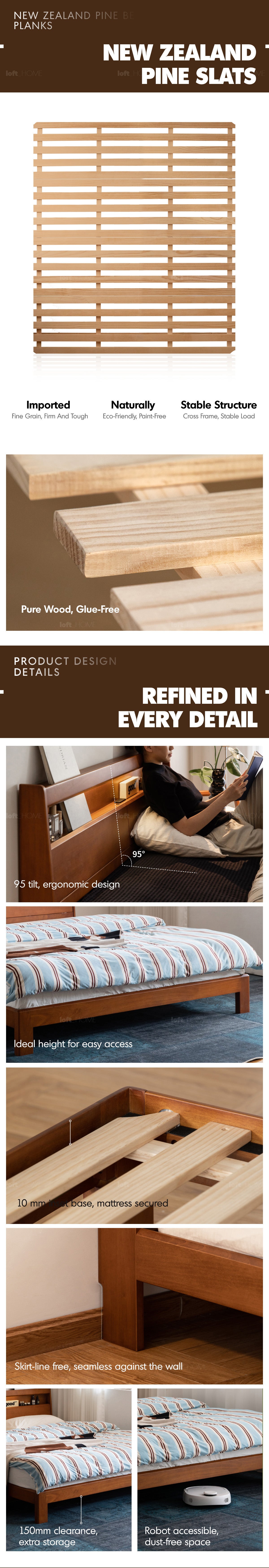 Vintage Boxwood Bed ACCOMPANY LIGHT More Details and Instruction_6