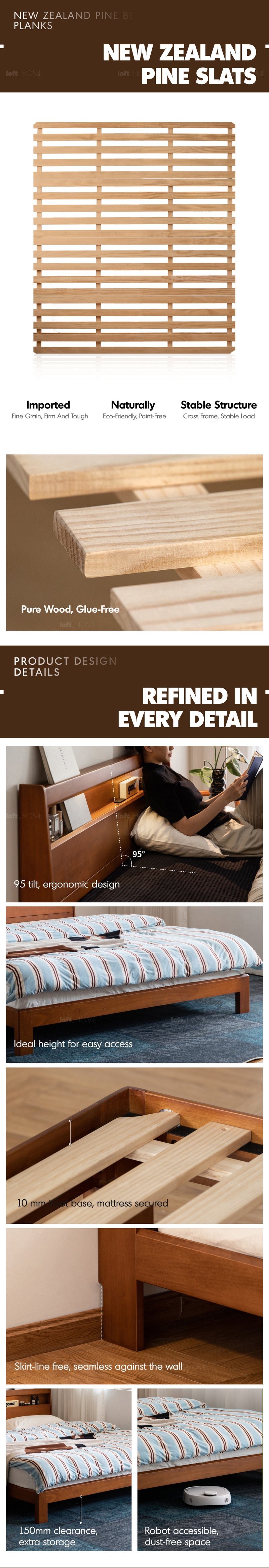 Vintage Boxwood Bed ACCOMPANY LIGHT More Details and Instruction_6