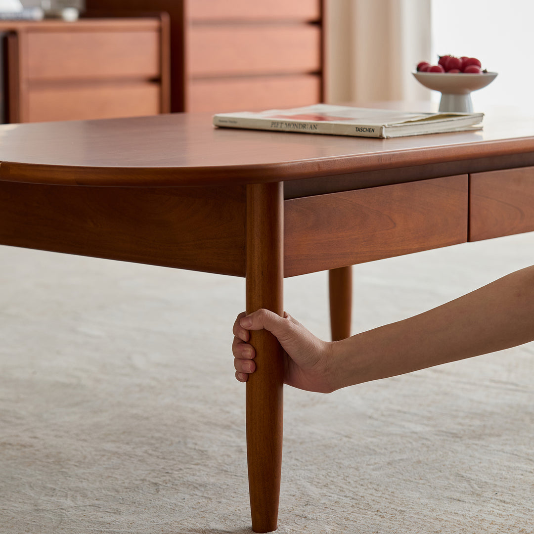 Vintage boxwood coffee table vista material variants.