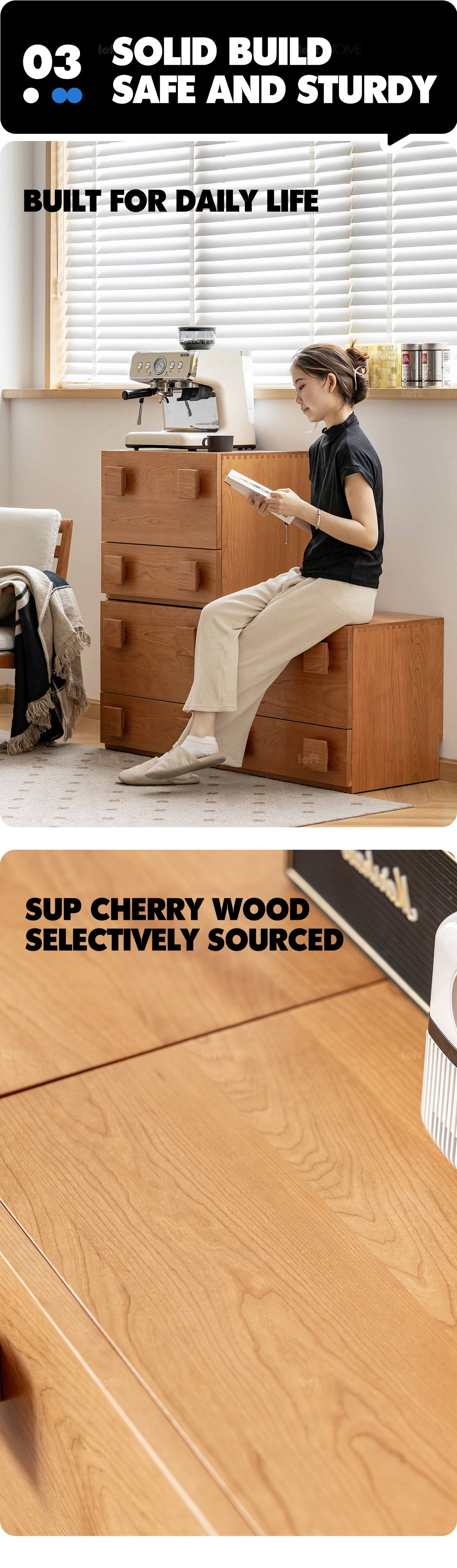 Scandinavian Cherry Wood Modular Cabinet NIMBUS Good to Know - 6