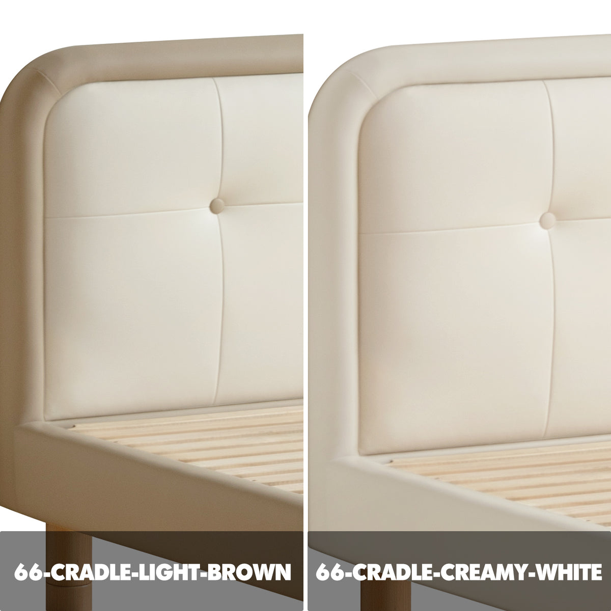 Modern Microfiber Leather Kids Bed CRADLE Color Swatches