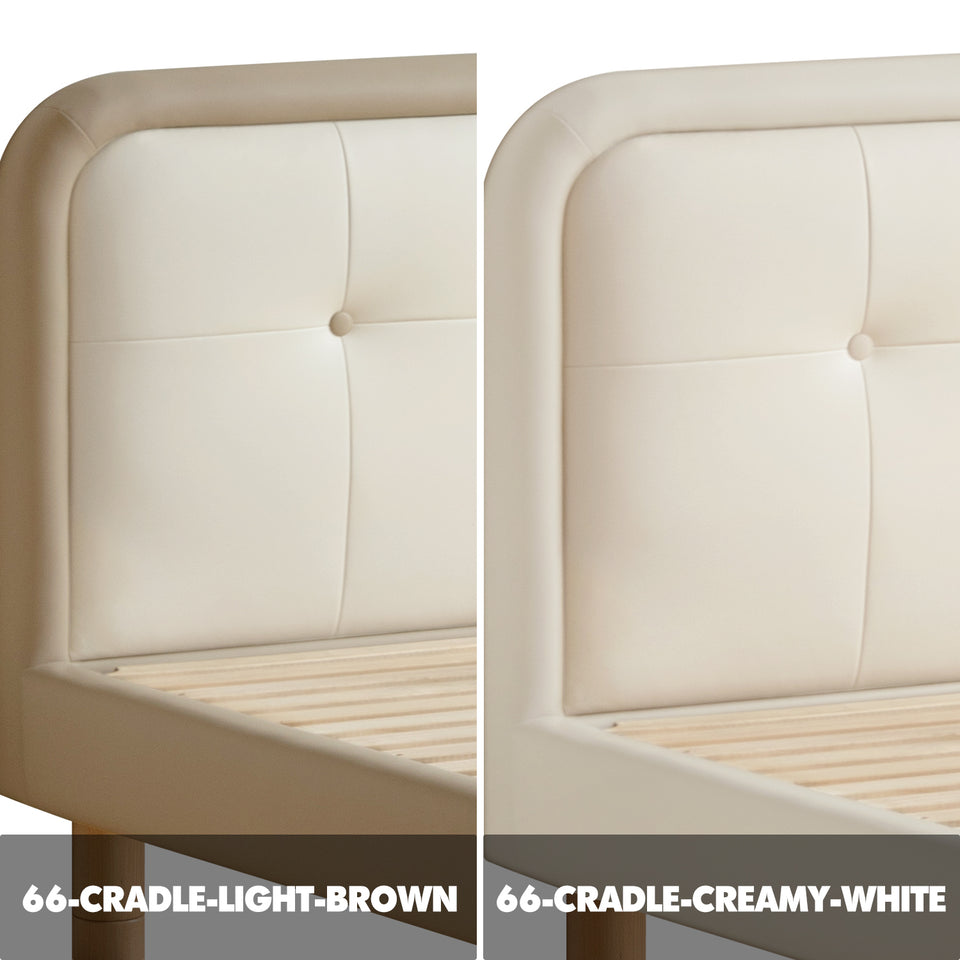 Modern Microfiber Leather Kids Bed CRADLE Color Swatches