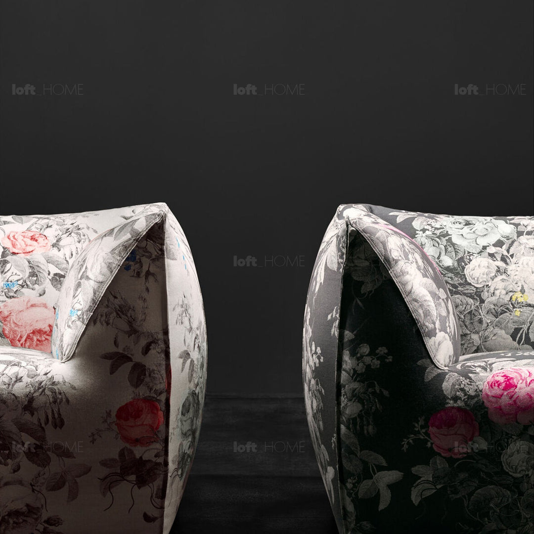 Contemporary fabric 1 seater sofa bambole detail 8.