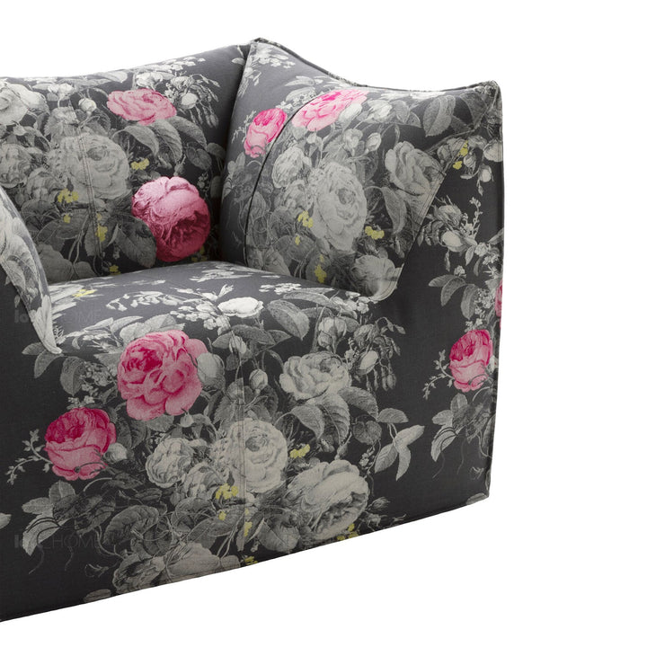 Contemporary fabric 1 seater sofa bambole detail 7.