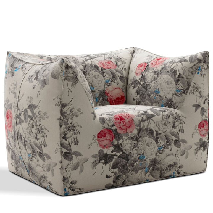 Contemporary fabric 1 seater sofa bambole conceptual design.