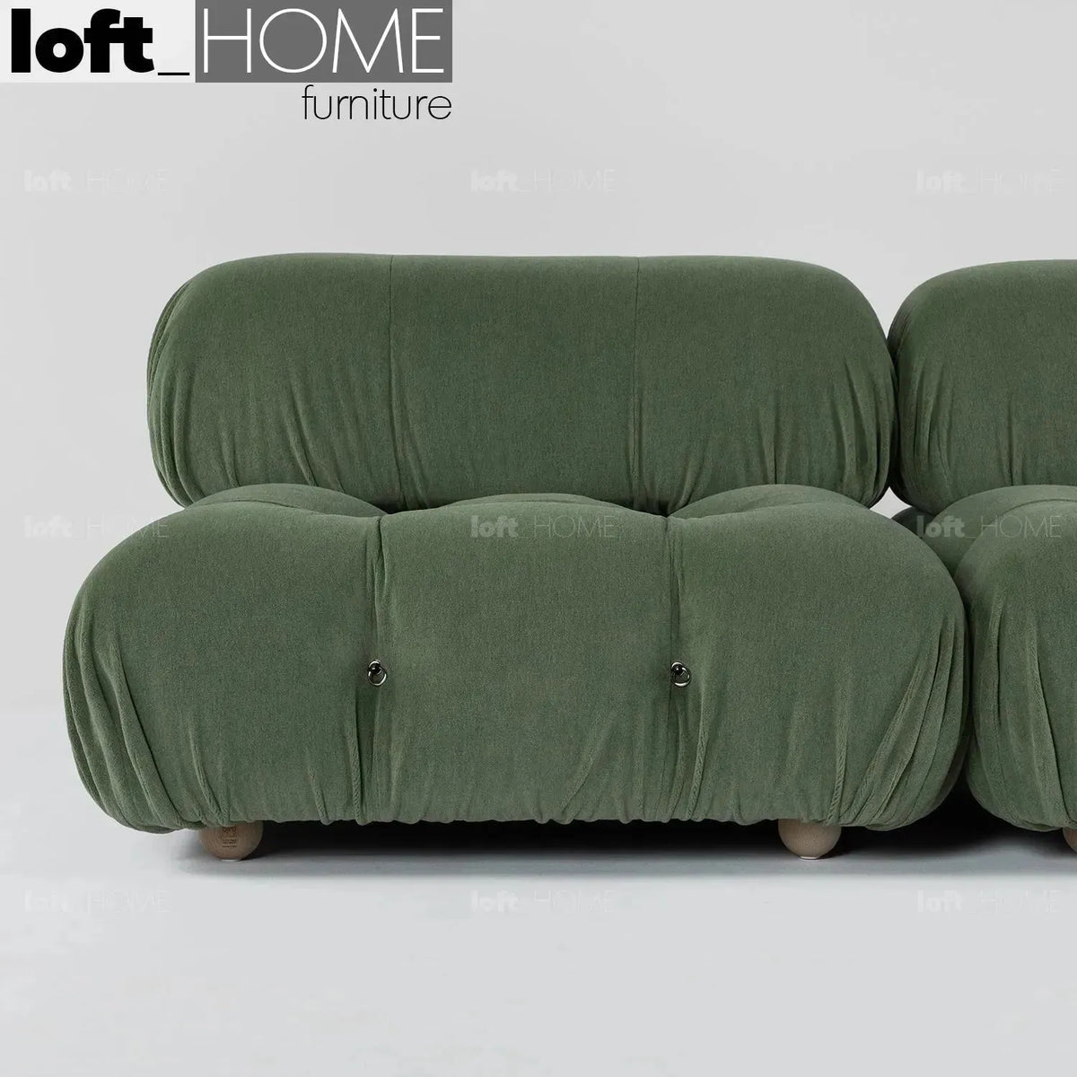 Bauhaus fabric 1 seater sofa camaleonda primary product view.