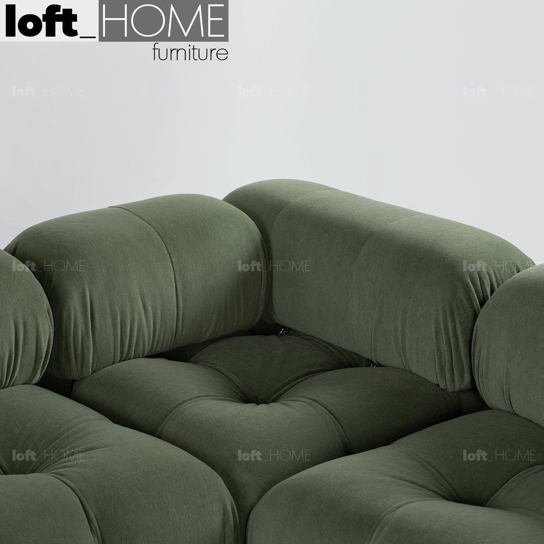 Contemporary fabric 1 seater sofa corner connection camaleonda primary product view.