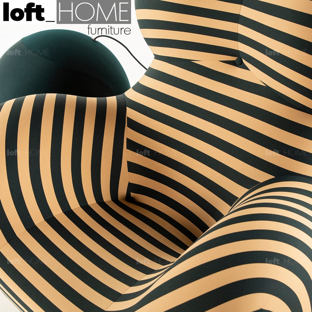 Contemporary fabric 1 seater sofa la mamma detail 6.