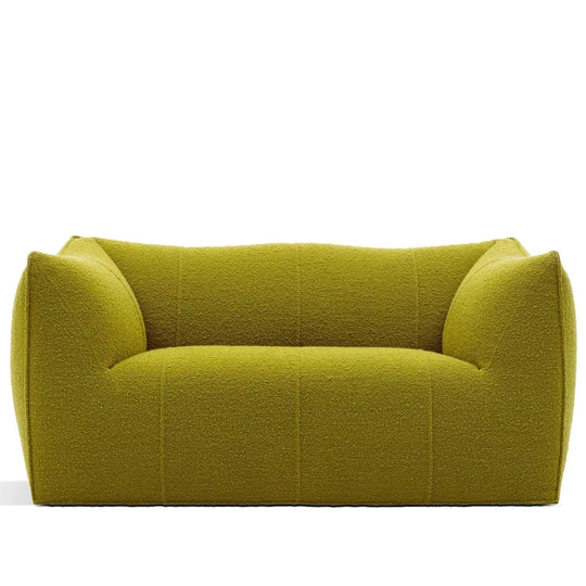 Contemporary fabric 2 seater sofa bronte in white background.
