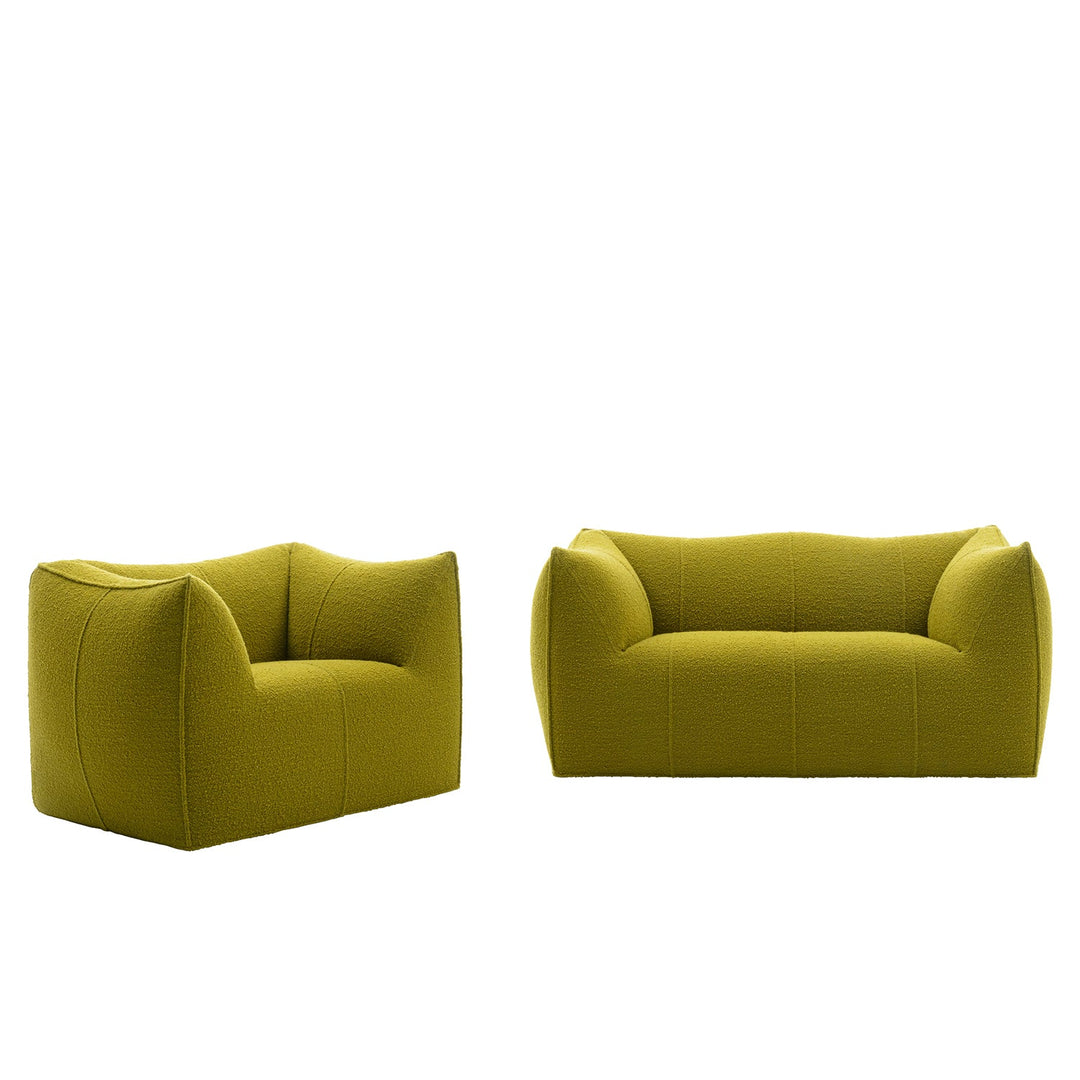 Contemporary fabric 2 seater sofa bronte in still life.
