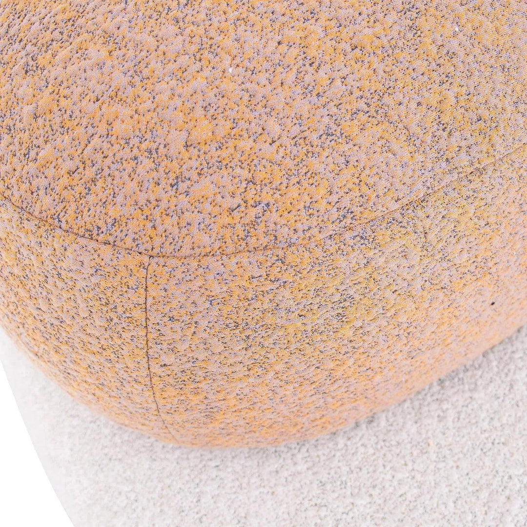 Contemporary fabric 2 seater sofa pebble detail 5.