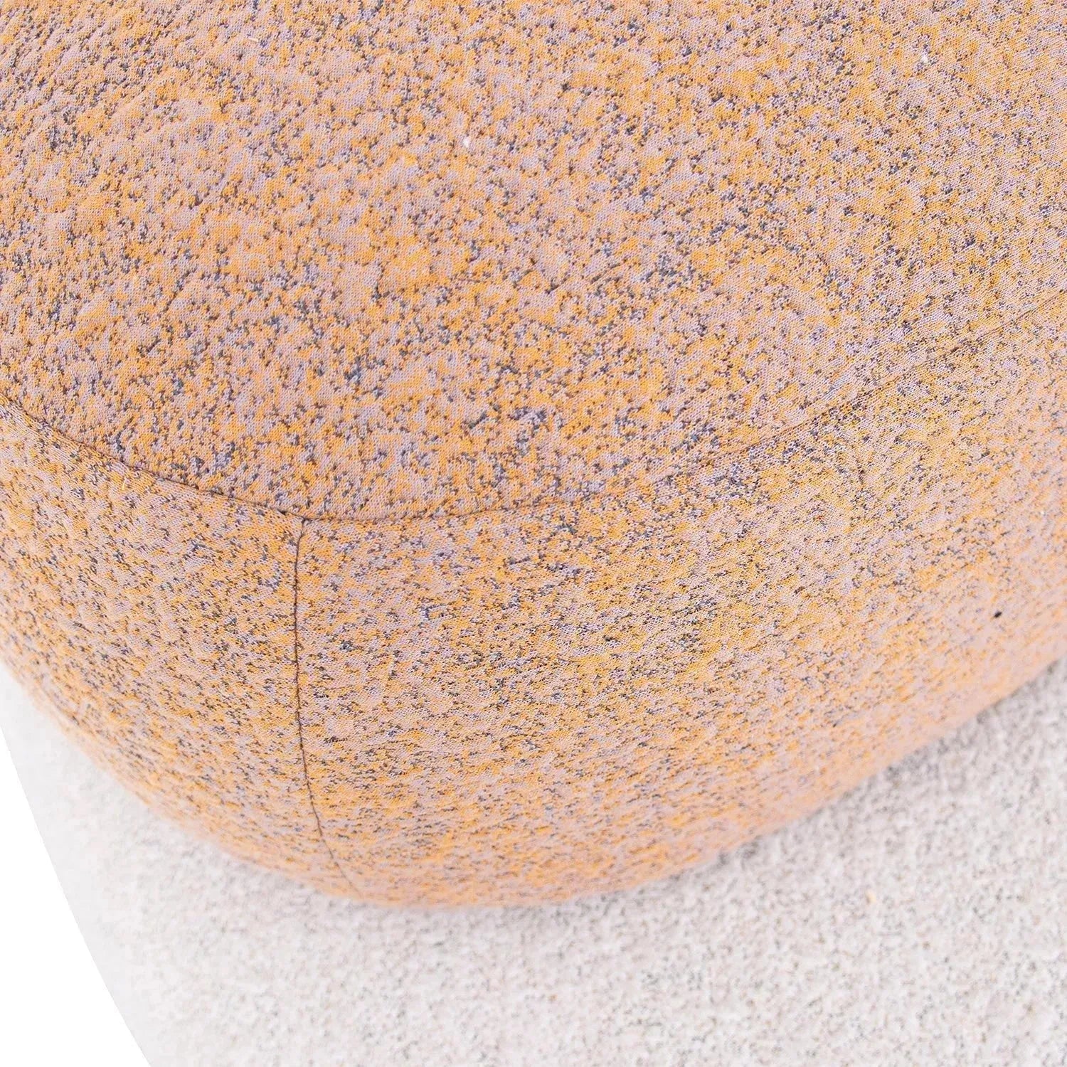 Contemporary fabric 2 seater sofa pebble detail 5.