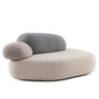 Contemporary Fabric 2 Seater Sofa PEBBLE