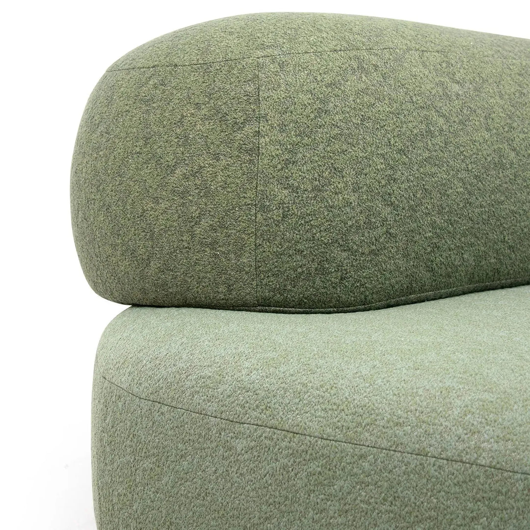 Contemporary fabric 2 seater sofa pebble detail 6.