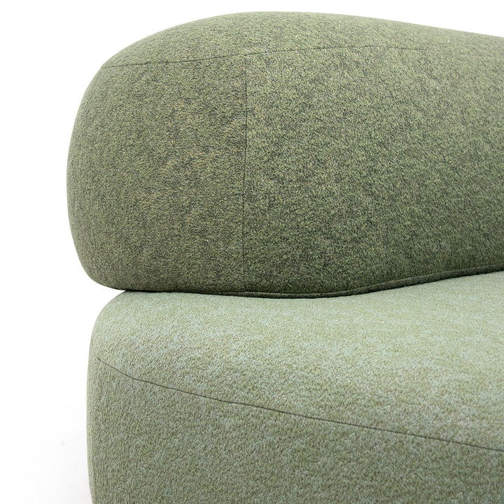 Contemporary fabric 2 seater sofa pebble detail 7.