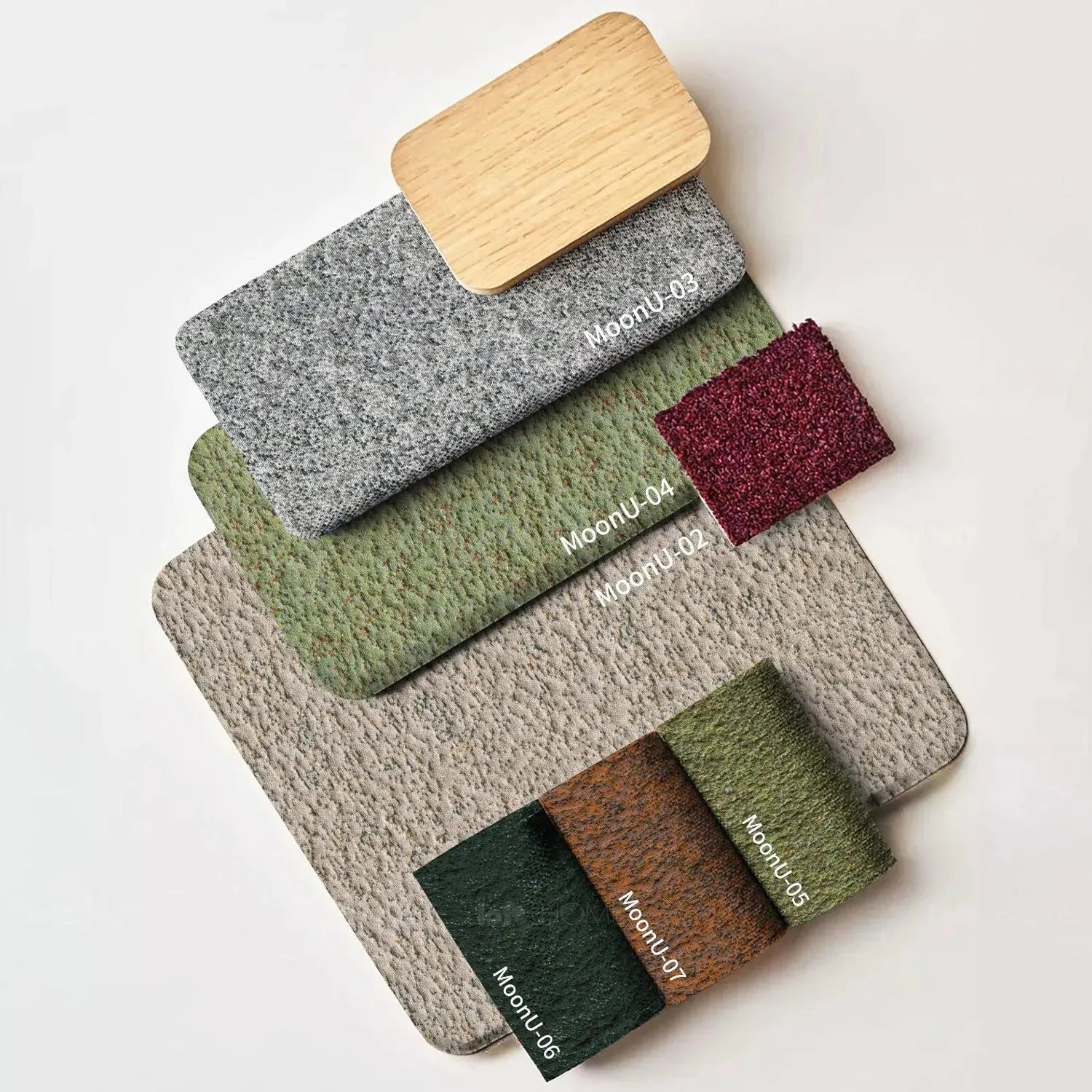Contemporary fabric 2 seater sofa pebble material variants.