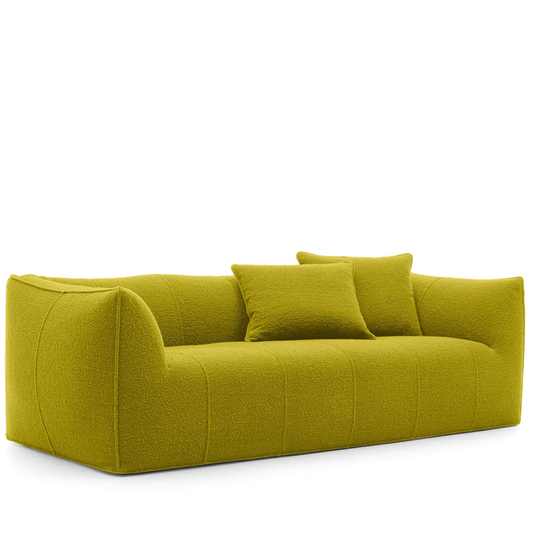 Contemporary fabric 3 seater sofa bronte in still life.