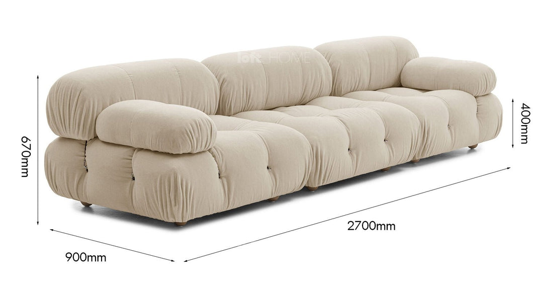 Contemporary fabric 3 seater sofa camaleonda size charts.