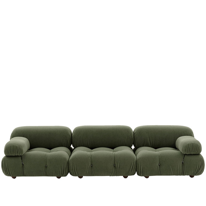 Contemporary fabric 3 seater sofa camaleonda in white background.