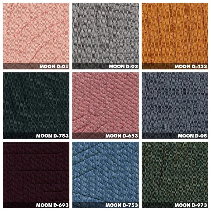 Bauhaus fabric 3 seater sofa conch appa color swatches.