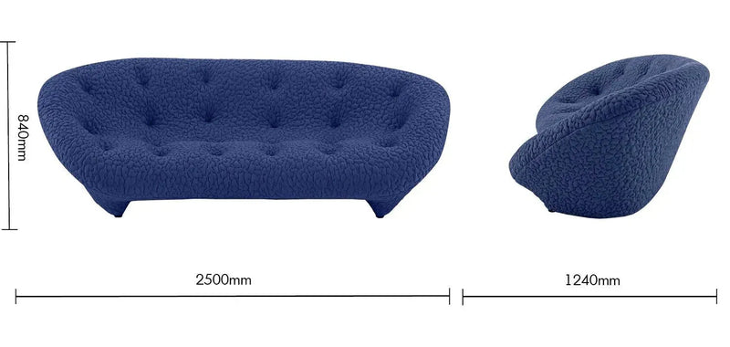Bauhaus fabric 3 seater sofa conch moby size charts.