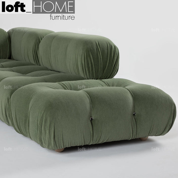 Contemporary fabric l shape sectional sofa camaleonda 2+l+ottoman in details.