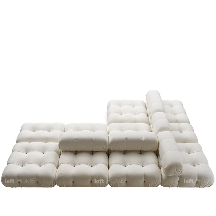 Contemporary fabric l shape sectional sofa camaleonda 2+l+ottoman layered structure.