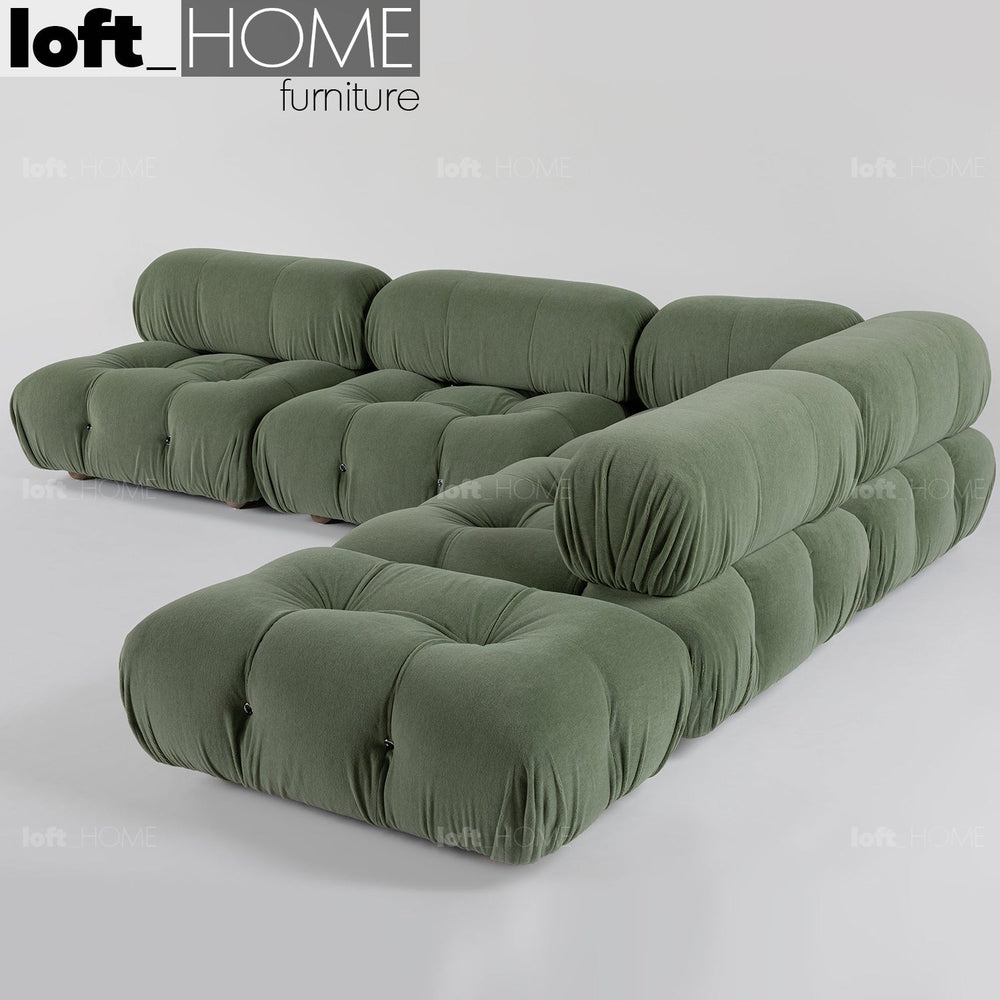 Contemporary fabric l shape sectional sofa camaleonda 2+l+ottoman primary product view.