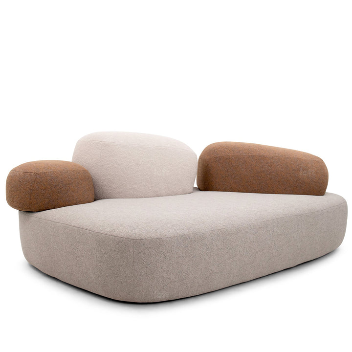 Contemporary fabric l shape sectional sofa pebble 3+l in still life.